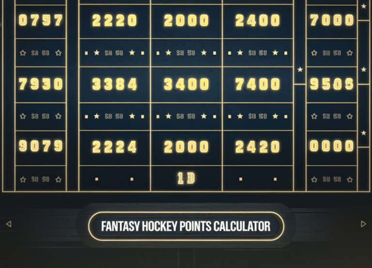 Master Your Fantasy Hockey League with the Ultimate Fantasy Hockey Points Calculator